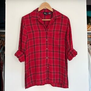 Vintage Lizsport Plaid Button Down